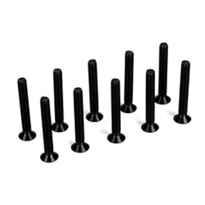 Vaterra VTR235193 M4 x 30mm Flat Head Full Thread Screw (10)