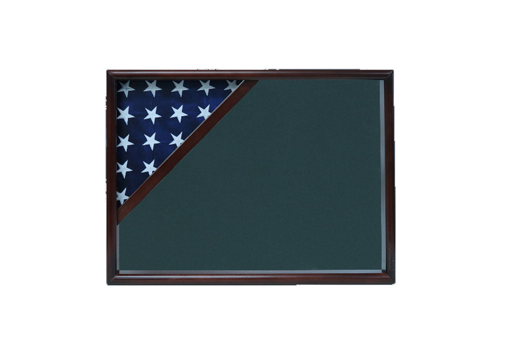 Shadow box for 3x5 flag, Walnut finish