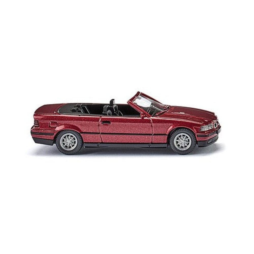 Wiking 19401 HO Scale 1990s BMW 325i Convertible - Assembled -- Metallic Wine Red