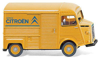 Wiking 26203 HO Scale 1947 Citroen HY Cargo Van - Assembled -- Citroen Service (yellow, blue)