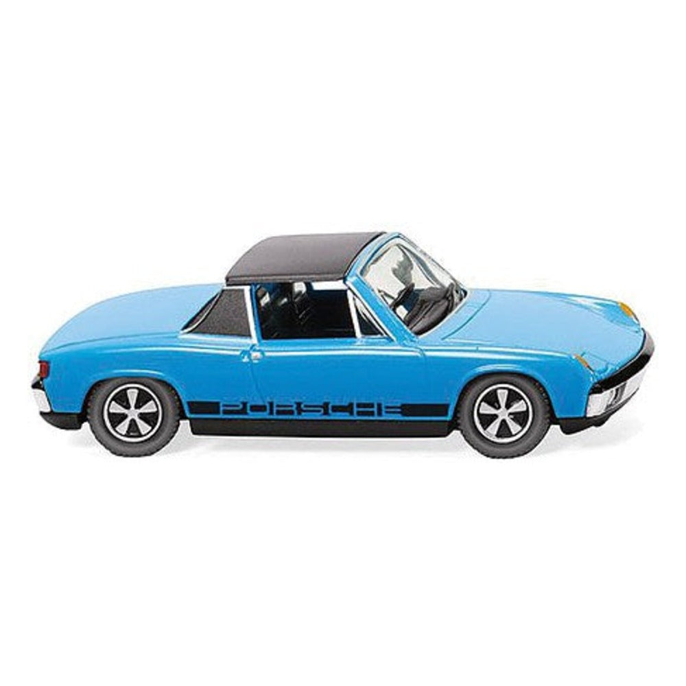 Wiking 79207 HO Scale 1969 Porsche 914 - Assembled -- Blue, Black