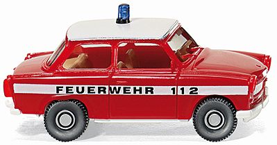 Wiking 86124 HO Scale Trabant 601 S - Assembled -- Fire Department