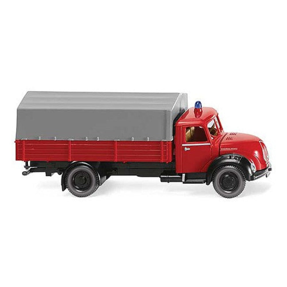 Wiking 86143 HO Scale 1956 Magirus Sirius Low-Side Truck