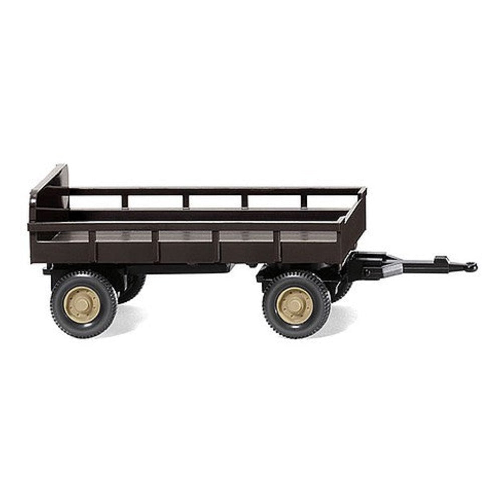 Wiking 86903 HO Scale 1951 Agricultural Trailer - Assembled -- Black