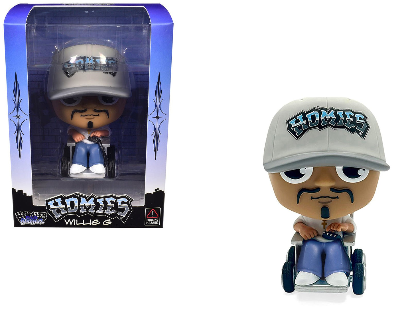 Willie G 4.5" Figure "Homies Big Headz" Series 5 Model by Homies free shipping USA