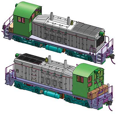 Walthers Mainline 10600 HO Scale EMD NW2 Phase V - Standard DC -- Undecorated