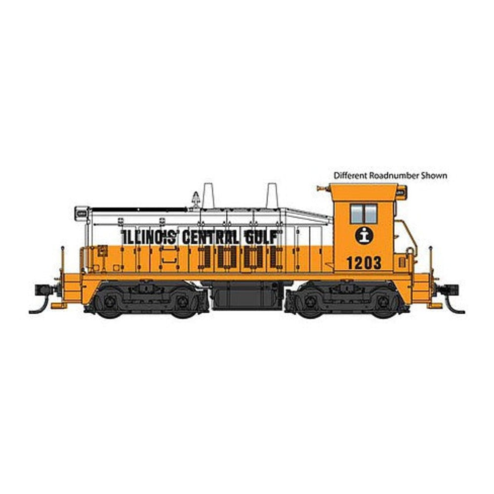 Walthers Mainline 910-10659 HO Scale EMD SW7 - Standard DC -- Illinois Central Gulf #1206 (orange, white)