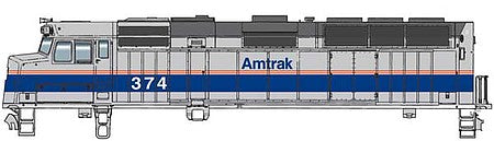Walthers Mainline 910-19467 HO Scale EMD F40PH ESU Sound DCC Amtrak #374