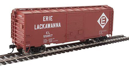 Walthers Mainline 2255 HO Scale 40' ACF Welded Boxcar w/8' Youngstown Door - Ready to Run -- Erie-Lackawanna #55857