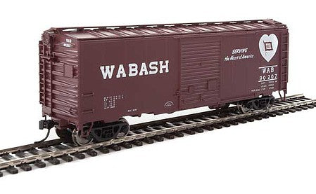 Walthers Mainline 2266 HO Scale 40' ACF Welded Boxcar w/8' Youngstown Door - Ready to Run -- Wabash #90207