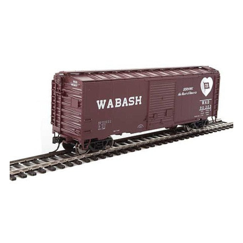 Walthers Mainline 2268 HO Scale 40' ACF Welded Boxcar w/8' Youngstown Door - Ready to Run -- Wabash #90303