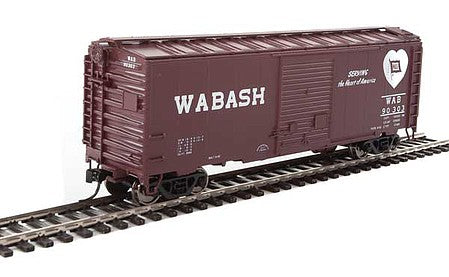 Walthers Mainline 2268 HO Scale 40' ACF Welded Boxcar w/8' Youngstown Door - Ready to Run -- Wabash #90303