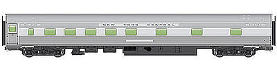 Walthers Mainline 30105 HO Scale 85' Budd 10-6 Sleeper New York Central (silver)