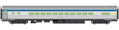 Walthers Mainline 910-30205 HO Scale 85' Budd Coach Small Window RTR VIA Rail Canada