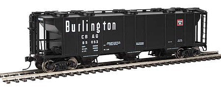 Walthers Mainline 7013 HO Scale 50' Pullman-Standard PS-2 2893 3-Bay Covered Hopper - Ready to Run -- Chicago, Burlington & Quincy #85053