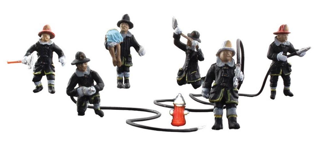 Woodland Scenics A1961 HO Scale Rescue Firefighters (6)