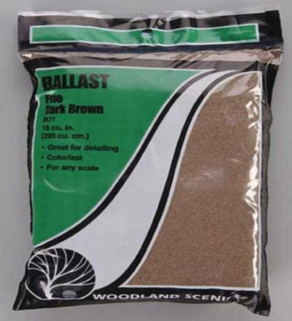 Woodland Scenics B71 Ballast Fine Dark Brown Bag