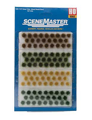 Walthers SceneMaster 1137 HO Short Mixed Weed Tufts pkg(104)