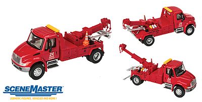 Walthers SceneMaster 11531 HO Int'l 4300 Tow Truck Red