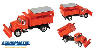 Walthers SceneMaster 11793 HO Int'l 4900 Dump Truck Snowplow