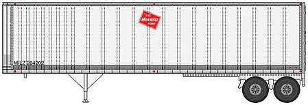 Walthers SceneMaster 2513 HO 40' Trailmobile Trailer Milwaukee