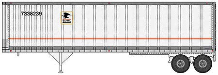 Walthers SceneMaster 2517 HO 40' Trailmobile Trailer USPS