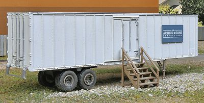 Walthers SceneMaster 2901 HO Construction Storage Trailer Kit