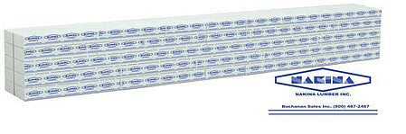 Walthers SceneMaster 949-3164 HO Scale Wrapped Lumber Load for WalthersMainline 72' Centerbeam Flatcar -- Nakina Lumber (blue)