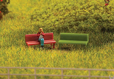 Walthers SceneMaster 4146 HO Benches pkg(8)