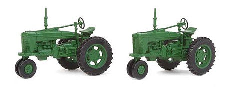 Walthers SceneMaster 4161 HO Farm Tractor 2-Pack Green