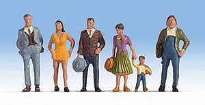 Walthers SceneMaster 6056 HO Pedestrians Set #2 pkg(6)