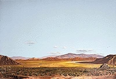 Walthers Scenemaster 706 HO Scale Background Scene 24 x 36" 60 x 90cm - Instant Horizons(TM) -- Saguaro Cactus Desert