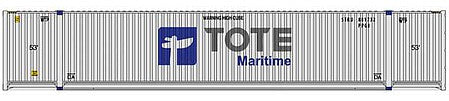 Walthers SceneMaster 949-8538 HO Scale 53' Singamas Tote (white, blue, gray)
