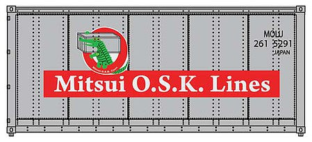 Walthers SceneMaster 8657 HO 20' Smooth Container Mitsui OSK