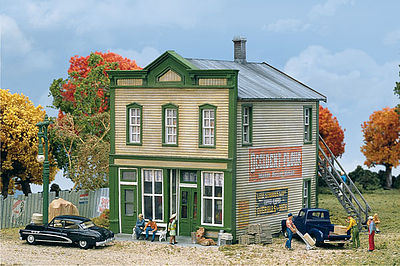 Walthers Cornerstone 933-3650 HO Scale River Road Mercantile -- Kit - 5-3/4 x 5 x 5-1/2" 14.3 x 12.5 x 13.7cm