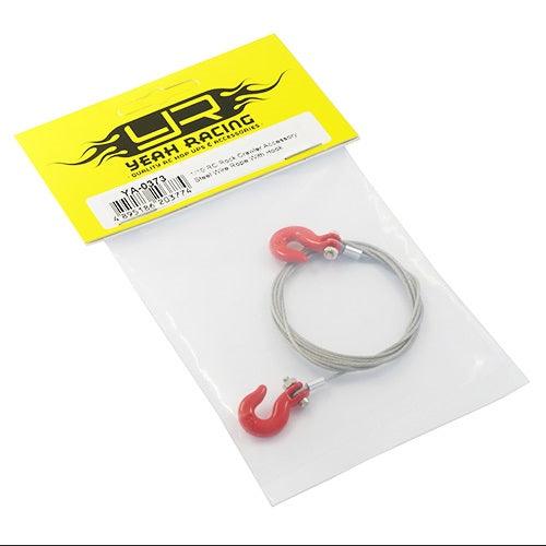 Yeah Racing YA-0373 1/10 RC Rock Crawler Accessories Steel Wire Rope w/Hook