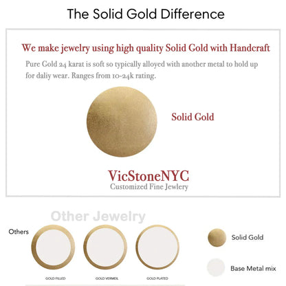 14k Customized Name Necklace by VicStoneNYC Fine Jewelry