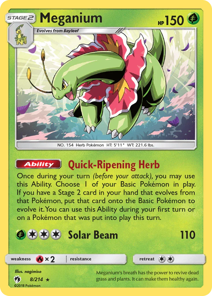 Meganium (8/214) [Sun & Moon: Lost Thunder]