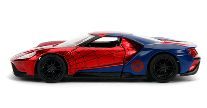 Jada Toys 30291 2017 Ford GT, Spider-Man Hollywood Rides