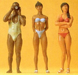 Preiser 45013 G Scale Photographer & Swimmers Figures