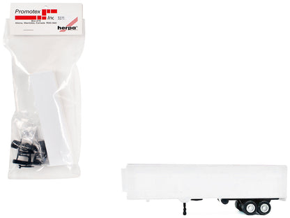 40ft Refrigerated (Reefer) Trailer White 1/87 (HO) Plastic Model by Promotex  free shipping USA