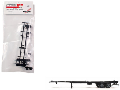 Container Chassis for 2-Axle 48ft Trailer 1/87 (HO) Plastic Model by Promotex  free shipping USA