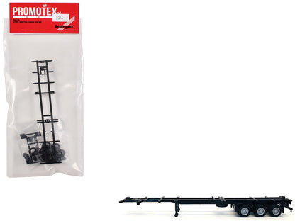 Container Chassis for 3-Axle 48ft Trailer 1/87 (HO) Plastic Model by Promotex  free shipping USA