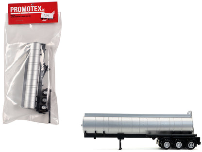 3-Axle Chemical Tanker Trailer Silver 1/87 (HO) Plastic Model by Promotex  free shipping USA