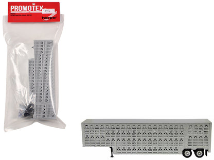 Livestock Trailer Silver 1/87 (HO) Plastic Model by Promotex  free shipping USA
