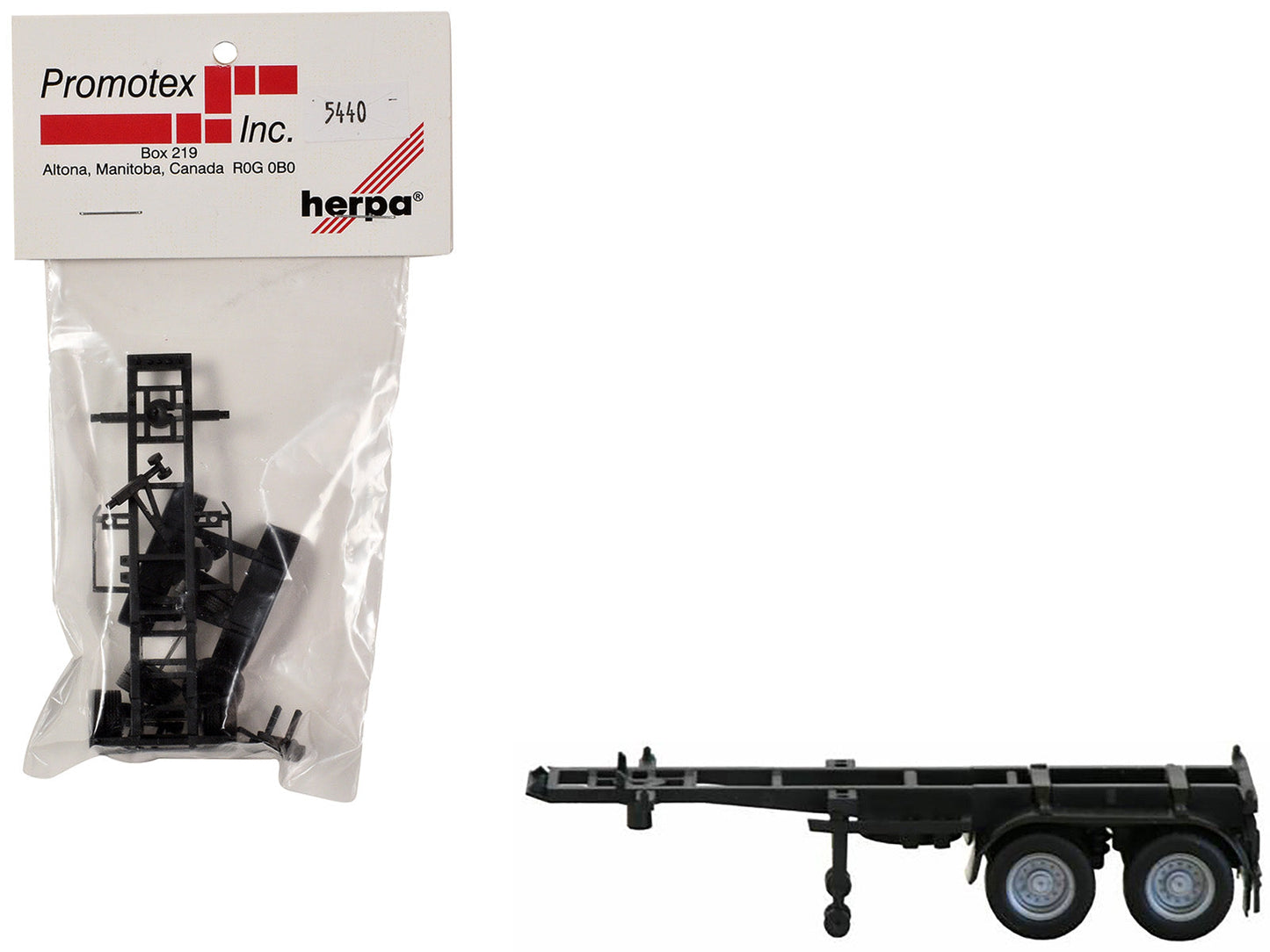 20ft Container Chassis 1/87 (HO) Plastic Model by Promotex  free shipping USA