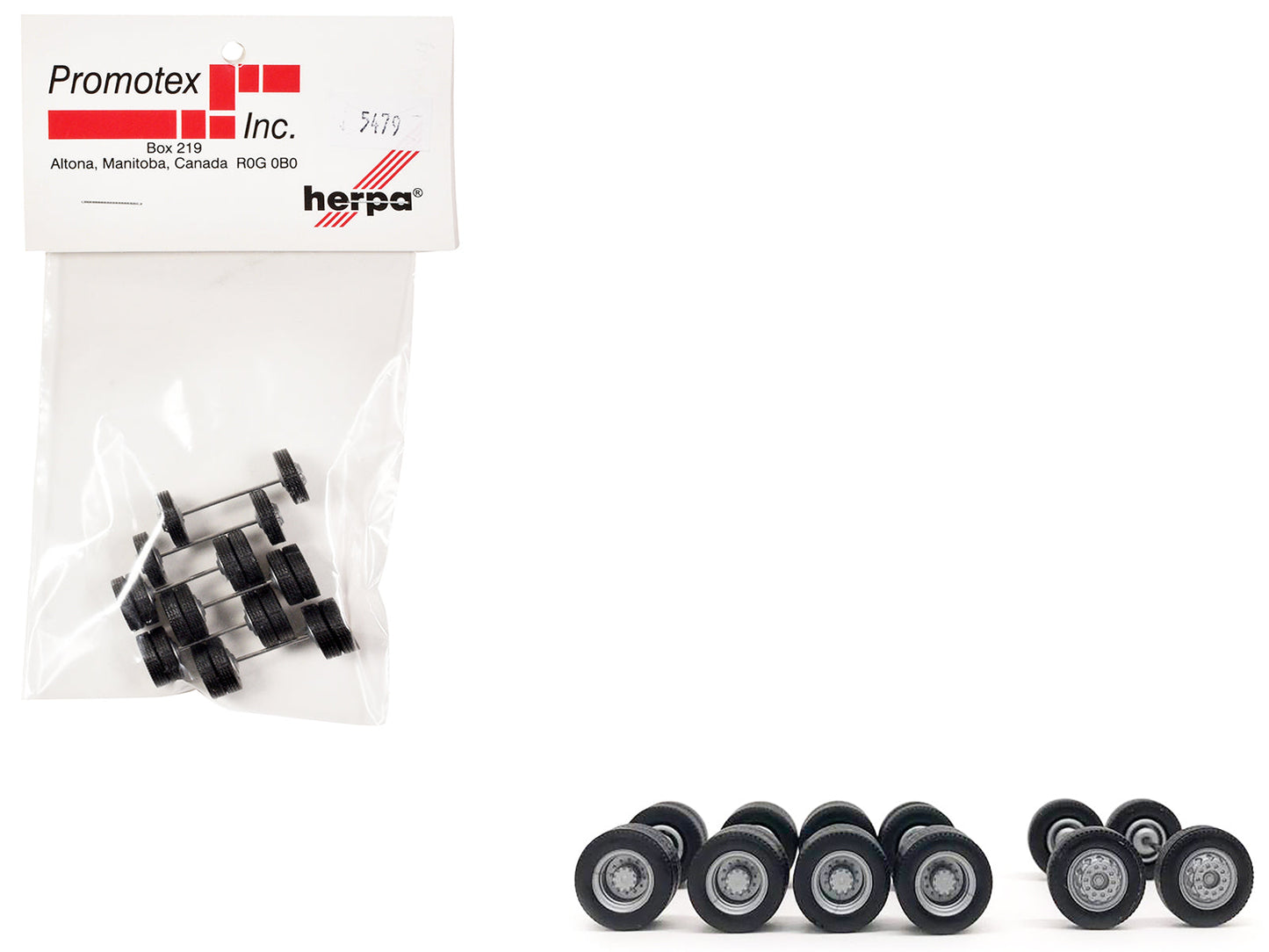 Planetary Hubs Wheel Set (2 Front and 4 Rear) 1/87 (HO) Plastic Model by Promotex  free shipping USA