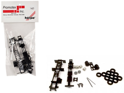 Long Chassis Kit for Kenworth Peterbilt and GMC Cabs 1/87 (HO) Plastic Model by Promotex  free shipping USA