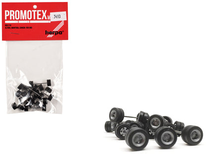 Goldhofer Trailer Wheelsets (12 Sets) 1/87 (HO) Plastic Model by Promotex  free shipping USA