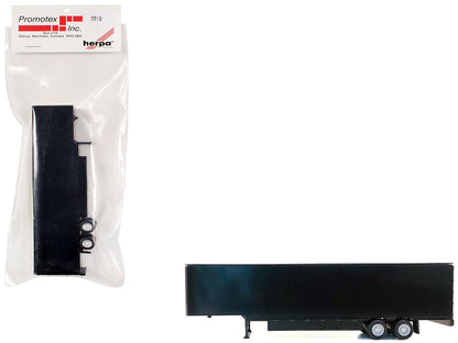 48ft Moving Van Trailer Black 1/87 (HO) Plastic Model by Promotex  free shipping USA